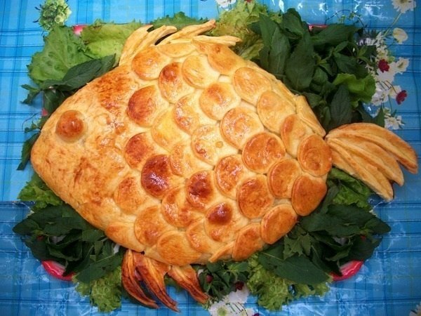 Готовим пирог "Золотая рыбка"